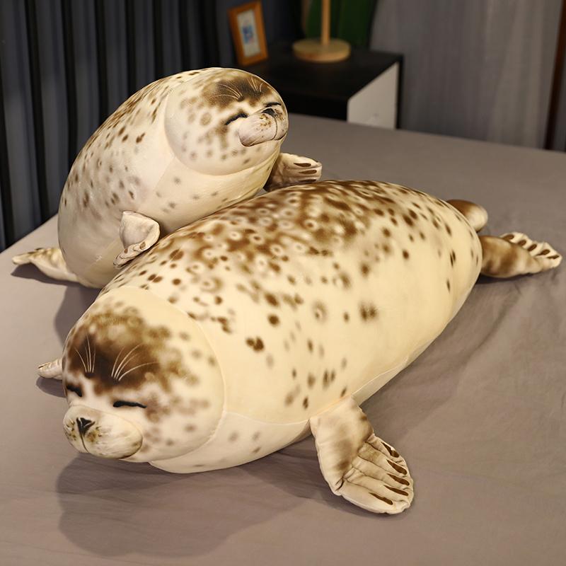 クッション 枕 ふわふわ 男の子 女の子 インテリア おもちゃ ぬいぐるみ 人形 かわいい ベビー 赤ちゃん 子供 プレゼント おすすめ 誕生日 ギフト クリスマス 贈り物 出産祝い 海獣 水族館 海 ゴマフアザラシ