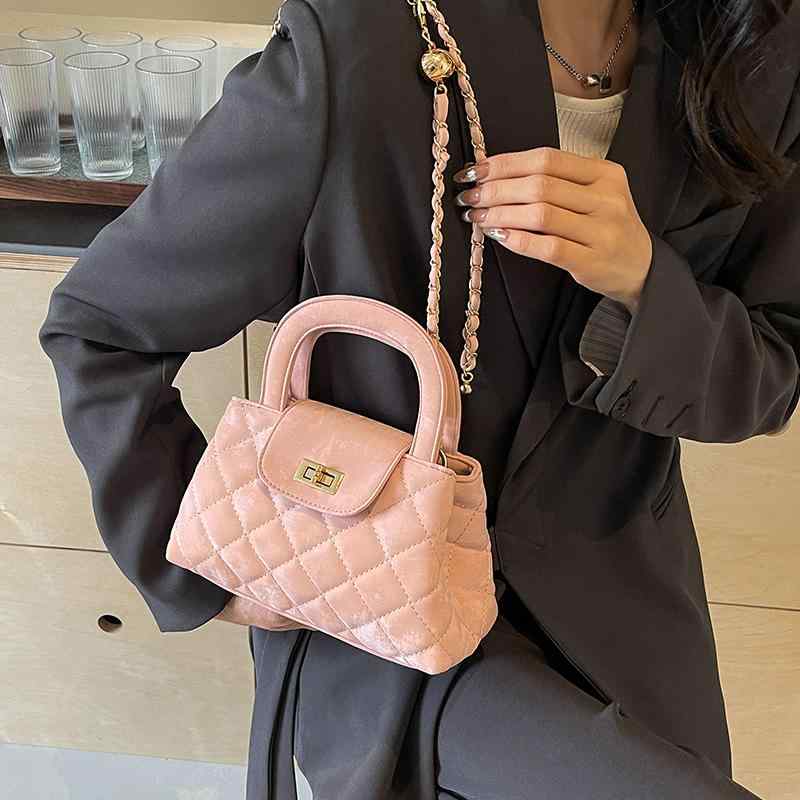 レディース ファッション 春夏 秋冬 女性 かわいい おしゃれ 韓国 鞄 バッグ 上品 大人 チェーン カジュアル ショルダー シンプル キルティング ハンド