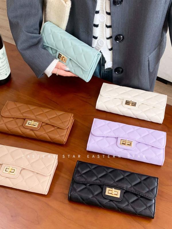 韓国 財布 女性 レディース ファッション おしゃれ かわいい ウォレット シンプル ロング 大容量 長財布 小銭入れ カード 刺繍 キルティング