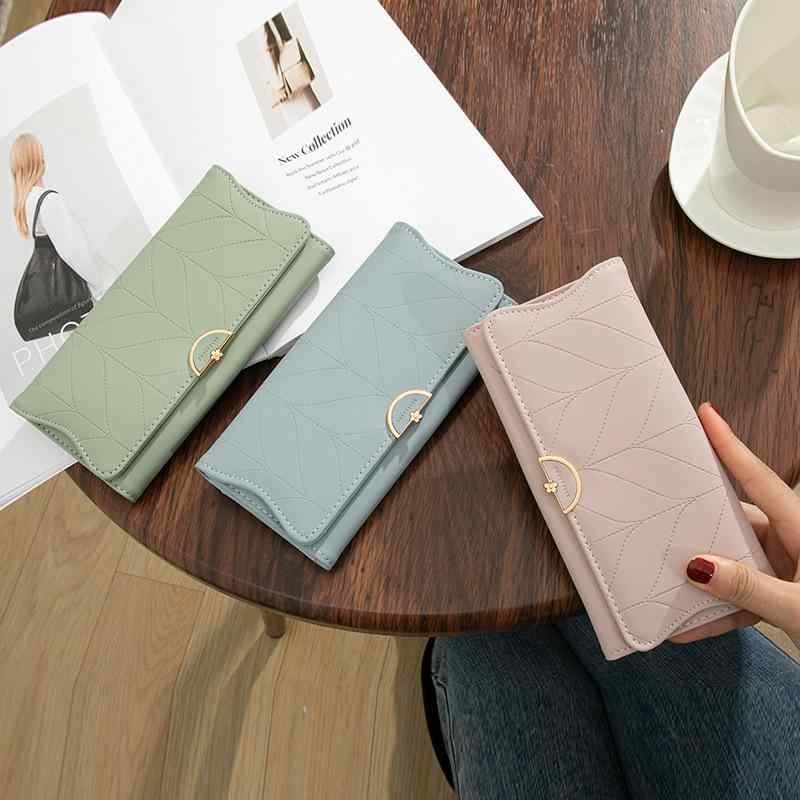 樂天商城 - 韓国 財布 女性 レディース ファッション おしゃれ かわいい ウォレット シンプル 財布 ロング 長財布 カード 小銭入れ 花