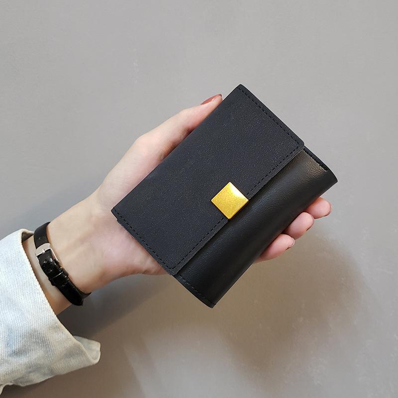 韓国 財布 女性 レディース ファッション おしゃれ かわいい ウォレット シンプル カード 折りたたみ 小銭 ミニ コンパクト 運び