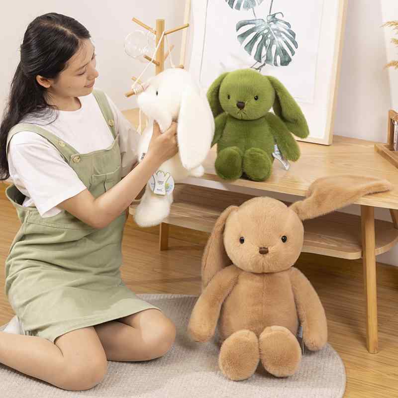 Rabbit - クッション 枕 ふわふわ 男の子 女の子 インテリア おもちゃ ぬいぐるみ 人形 かわいい ベビー 赤ちゃん 子供 プレゼント おすすめ 誕生日 ギフト クリスマス 贈り物 出産祝い ウサギ 動物 アニマル