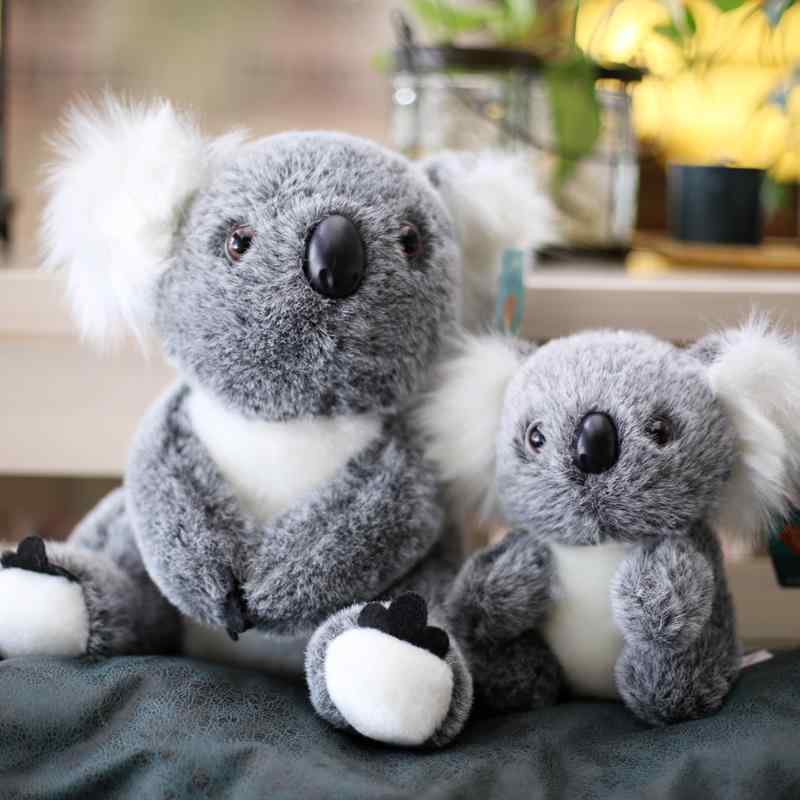 Koala - クッション 枕 ふわふわ 男の子 女の子 インテリア おもちゃ ぬいぐるみ 人形 かわいい ベビー 赤ちゃん 子供 プレゼント おすすめ 誕生日 ギフト クリスマス 贈り物 出産祝い コアラ 動物 アニマル リアル