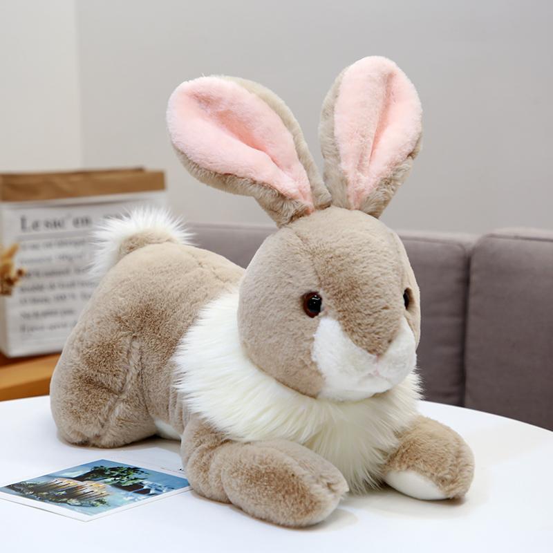 Rabbit - クッション 枕 ふわふわ 男の子 女の子 インテリア おもちゃ ぬいぐるみ 人形 かわいい ベビー 赤ちゃん 子供 プレゼント おすすめ 誕生日 ギフト クリスマス 贈り物 出産祝い ウサギ 動物 アニマル ペット