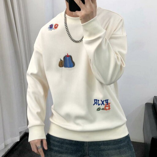 メンズ ファッション 春 夏 秋 冬 かっこいい オシャレ モテ 男性用 紳士服 服 韓国 シンプル 大人 アメリカ スウェットシャツ 男性 冬 ベルベット 暖かい カボチャ 刺繍 長袖 トップ メンズ ファッション 春 夏 秋 冬 かっこいい オシャレ モテ 男性用 紳士服 服 韓国 シンプル 大人 アメリカ スウェットシャツ 男性 冬 ベルベット 暖かい カボチャ 刺繍 長袖 トップ