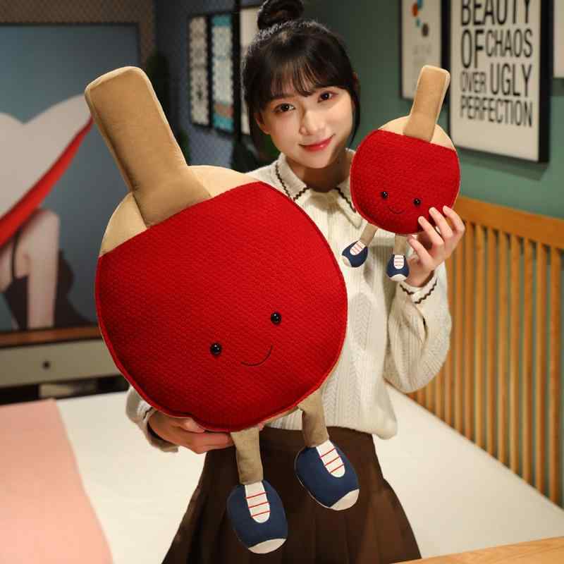  卓球ラケット　ぬいぐるみ Amazon.co.jp: AZCQD 帝国の壁 卓球ラケット ぬいぐるみ 68cm 可愛い
