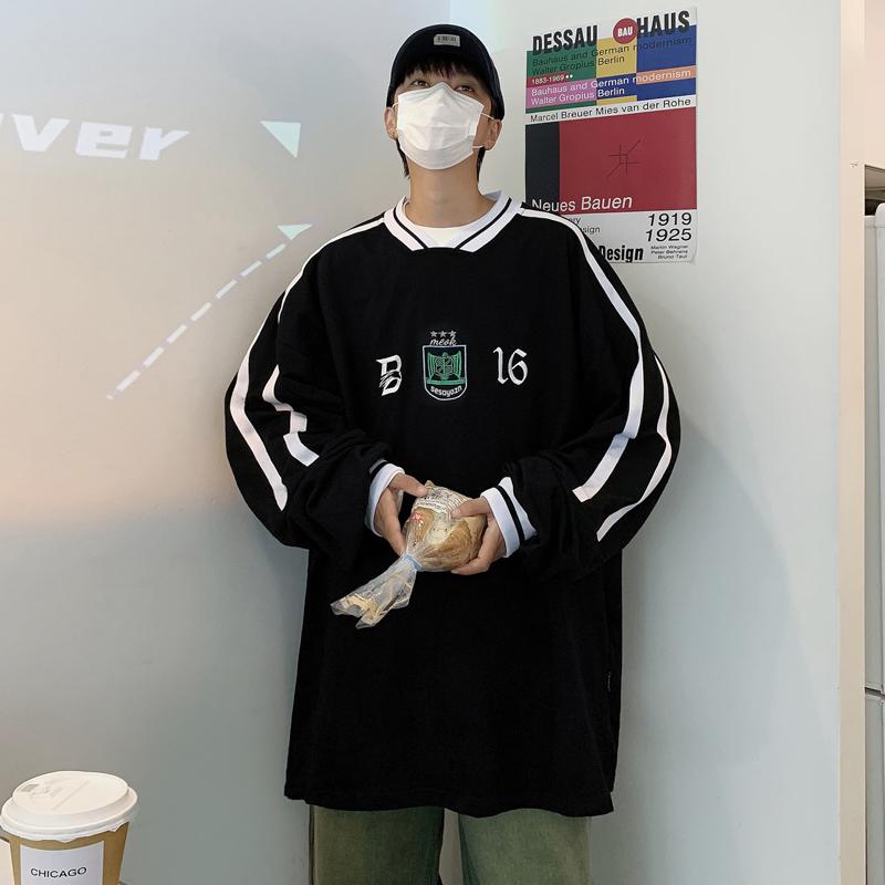 Sweat - メンズ ファッション 春 夏 秋 冬 かっこいい オシャレ モテ 男性用 紳士服 服 韓国 シンプル 大人 メンズ レディース ストライプ スウェットシャツ ラウンドネックプルオーバー カジュアル アメリカン カップル レトロ スポーツ トップ