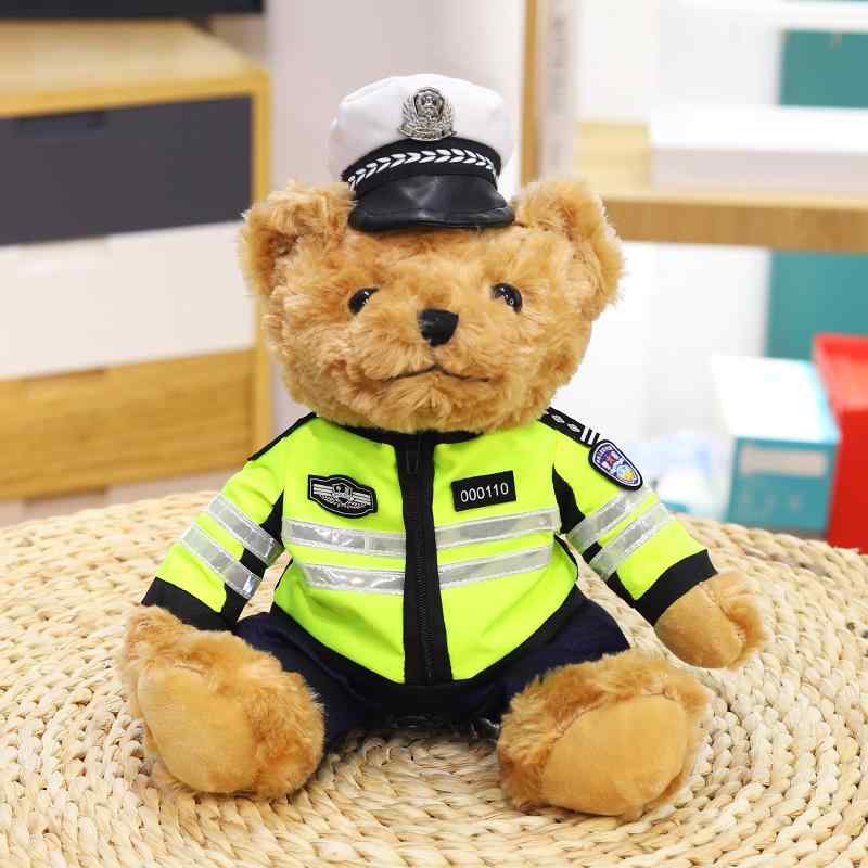 樂天商城 - クッション 枕 ふわふわ 男の子 女の子 インテリア おもちゃ ぬいぐるみ 人形 かわいい ベビー 赤ちゃん 子供 プレゼント おすすめ 誕生日 ギフト クリスマス 贈り物 出産祝い 警察 クマ 制服 ポリス テディベア 警官