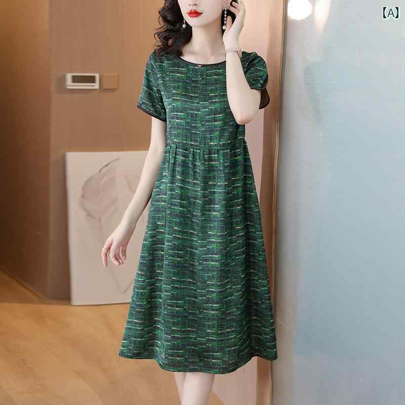 Rakuten - 韓国 女性 春夏 秋冬 レディース かわいい おしゃれ マダム ママ サマー ドレス 女性用 西洋風 レトロ ドレス スリム 見え