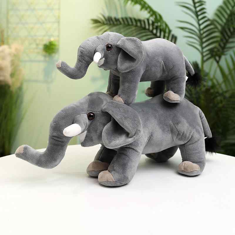Elephant - クッション 枕 ふわふわ 男の子 女の子 インテリア おもちゃ ぬいぐるみ 人形 かわいい ベビー 赤ちゃん 子供 プレゼント おすすめ 誕生日 ギフト クリスマス 贈り物 出産祝い 象 動物 アニマル