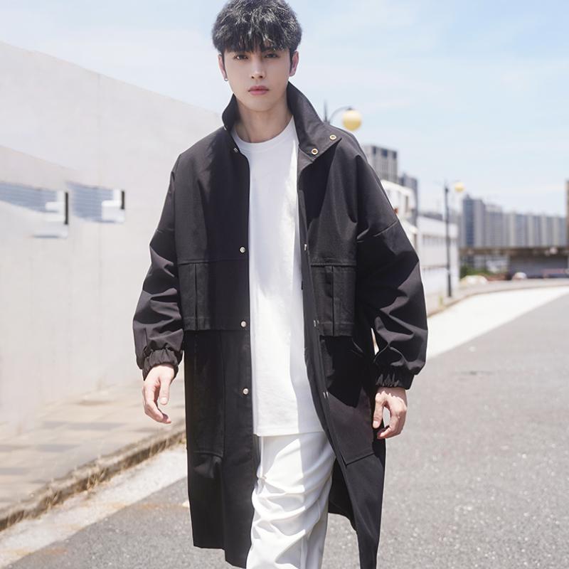 Other - メンズ ファッション 春夏 秋冬 かっこいい オシャレ モテ 男性用 紳士服 服 韓国 シンプル 大人 メンズ ミドル丈 ウドブレーカー 春秋 韓国 膝上 薄手 コート メンズ コート