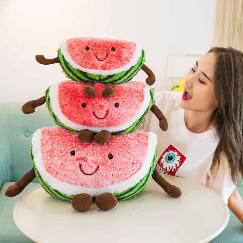 クッション 枕 ふわふわ 男の子 女の子 インテリア おもちゃ ぬいぐるみ 人形 かわいい ベビー 赤ちゃん 子供 プレゼント おすすめ 誕生日 ギフト クリスマス 贈り物 出産祝い スイカ チェリー フルーツ 柔らかい