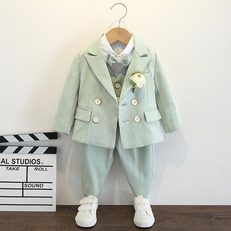 樂天商城 - キッズ ファッション 女の子 かわいい おしゃれ 韓国 子供服 プリンセス 発表会 結婚式 高級 男の子 ドレス フラワーガール スーツ 子供 春秋 イギリス 男の子 ハイエンド ホスト 小さい スーツ