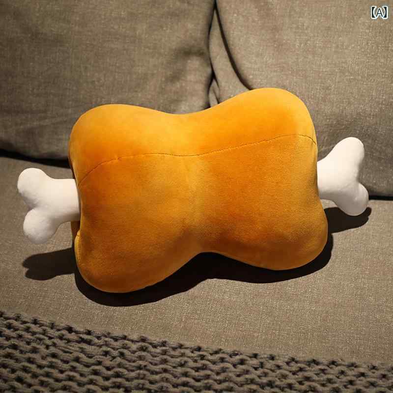 YKC8のクッション 枕 ふわふわ 男の子 女の子 インテリア おもちゃ ぬいぐるみ 人形 かわいい ベビー 赤ちゃん 子供 プレゼント おすすめ 誕生日 ギフト クリスマス 贈り物 出産祝い 骨 ハンドウォーマー 睡眠 昼寝 食べ物 食品 パロディー｜アングル2