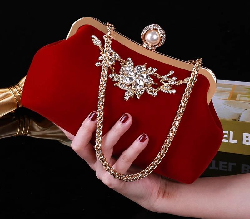 C, G, K - レディース ファッション 春夏 秋冬 女性 かわいい おしゃれ 韓国 鞄 バッグ 上品 大人 結婚式 ハンド パーティー ディナー 高級 キラキラ ラインストーン パール チェーン