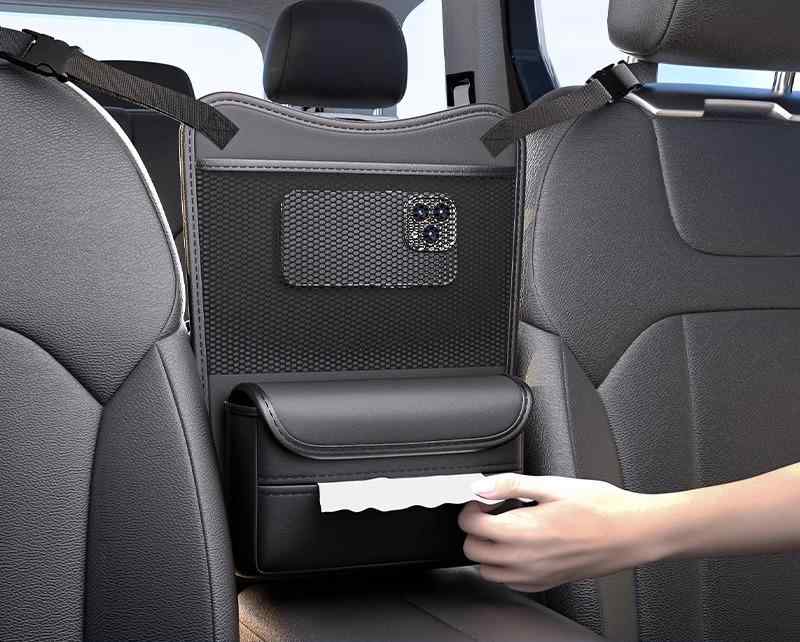 ホルダー ポケット 車用品 カー用品 アクセサリー シート おしゃれ 座席 シンプル 収納 多機能 吊り下げ ネット 中央 ティッシュ ボックス スペース 防水 飲み物 ドリンク サングラス メガネ