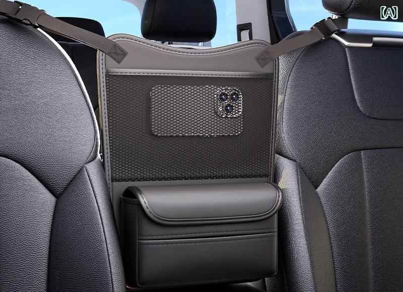 ホルダー ポケット 車用品 カー用品 アクセサリー シート おしゃれ 座席 シンプル 収納 多機能 吊り下げ ネット 中央 ティッシュ ボックス スペース 防水 飲み物 ドリンク サングラス メガネ