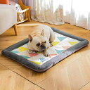 犬 猫 ペット ベッド 寝具 かわいい おしゃれ マット 夏 冷感 クール 冷却 北欧 三角 シンプル 涼しい 通気性