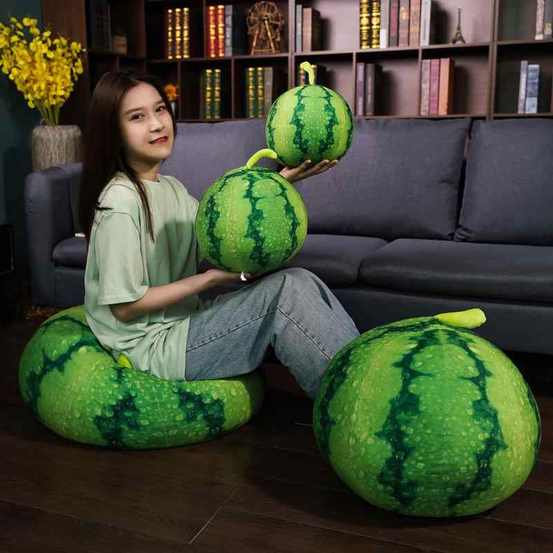 クッション 枕 ふわふわ 男の子 女の子 インテリア おもちゃ ぬいぐるみ 人形 かわいい ベビー 赤ちゃん 子供 プレゼント おすすめ 誕生日 ギフト クリスマス 贈り物 出産祝い スイカ フルーツ 小道具 野菜 夏
