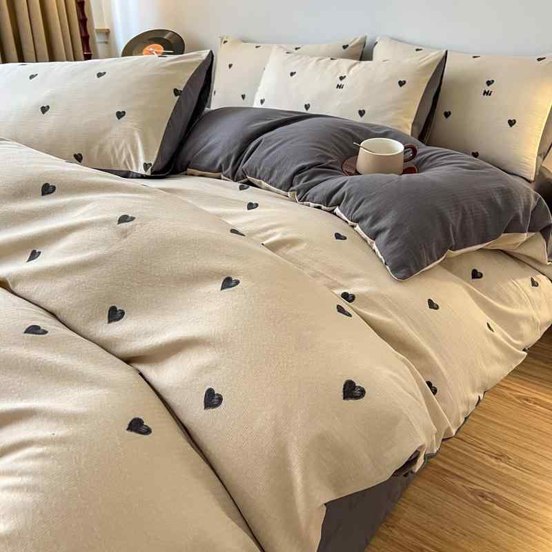 韓国 シングル セミ ダブル クイーン キング 寝具 カバー シーツ 布団 かわいい おしゃれ ベッド 寝室 ..