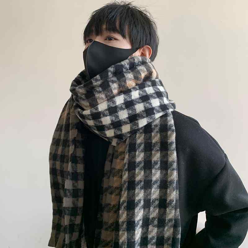 メンズ ファッション 男性 秋 冬 防寒 マフラー ストール かっこいい おしゃれ モテる 韓国 暖かい 韓..