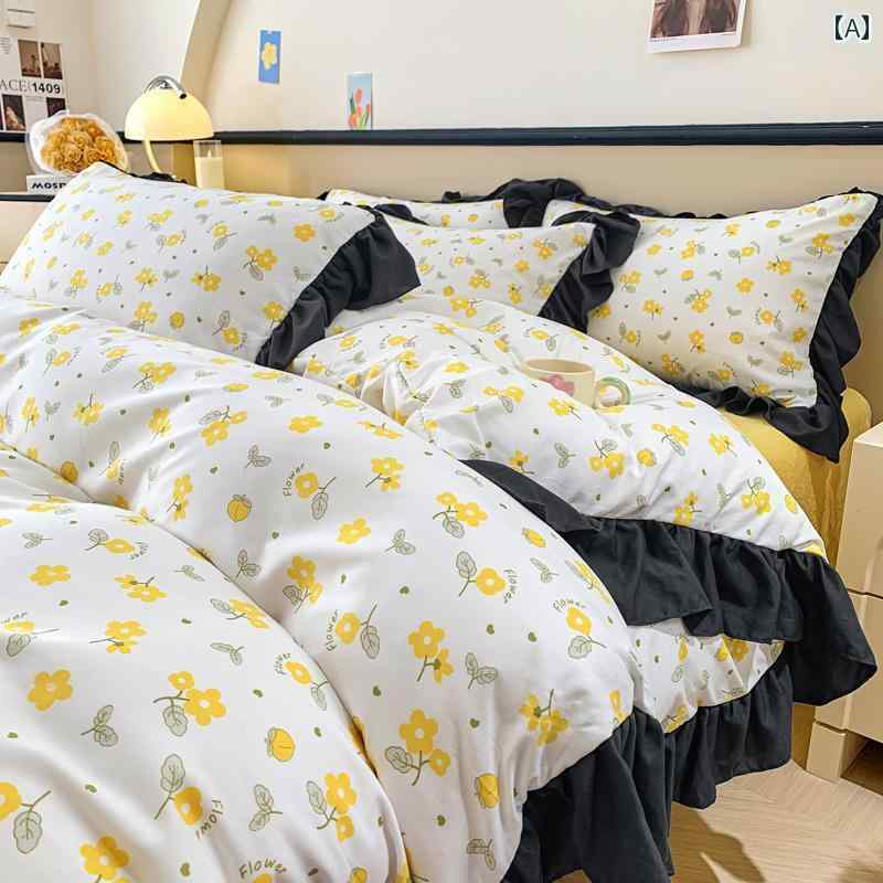 韓国 シングル セミ ダブル クイーン キング 寝具 カバー シーツ 布団 かわいい お...