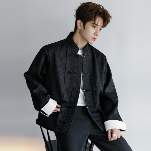 メンズ ファッション 春夏 秋 冬 かっこいい オシャレ モテ 男性用 紳士服 服 韓国 メンズ 秋 新 中華風 スタンドカラー ボタン トップ メンズカジュアル ジャケット メンズ ファッション 春夏 秋 冬 かっこいい オシャレ モテ 男性用 紳士服 服 韓国 メンズ 秋 新 中華風 スタンドカラー ボタン トップ メンズカジュアル ジャケット