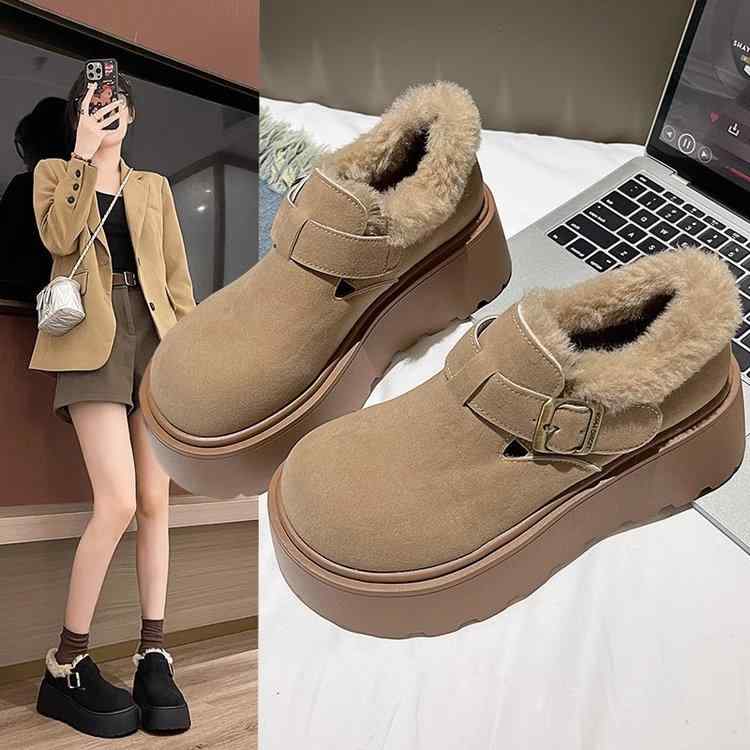 女性 韓国 おすすめ 秋冬 レディース ファッション かわいい おしゃれ シンプル 靴 ブーツ 暖かい 厚底..