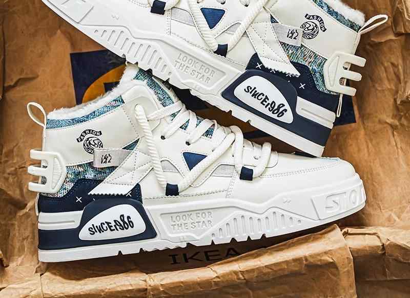 メンズ ファッション 秋 冬 かっこいい オシャレ モテ 男性用 紳士靴 シューズ 韓国 シンプル 大人 冬 ハイ カット 紳士靴 厚手 暖かい スノーブーツ 綿靴 ファッション カジュアル スポーツ 厚底 スニーカー