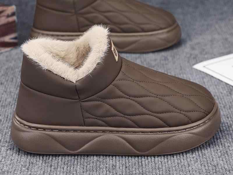 メンズ ファッション 秋 冬 かっこいい オシャレ モテ 男性用 紳士靴 シューズ 男性スメ 韓国 シンプル 大人 メンズ 冬用 スリッパ 保温性 ベルベット ホーム用 ファー スリッパ 滑り止め 防寒性 オール イン ワン コットン シューズ