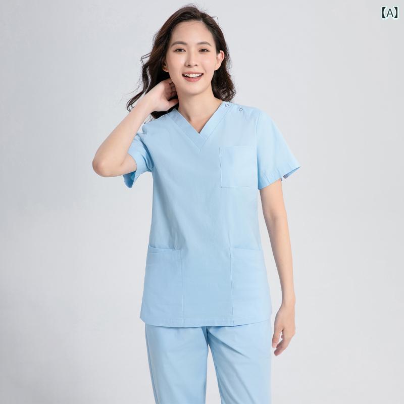 制服 ユニフォーム 韓国 女性用 手術 室 手洗い 服 口腔 医師 手術 服 医療 美容 綿