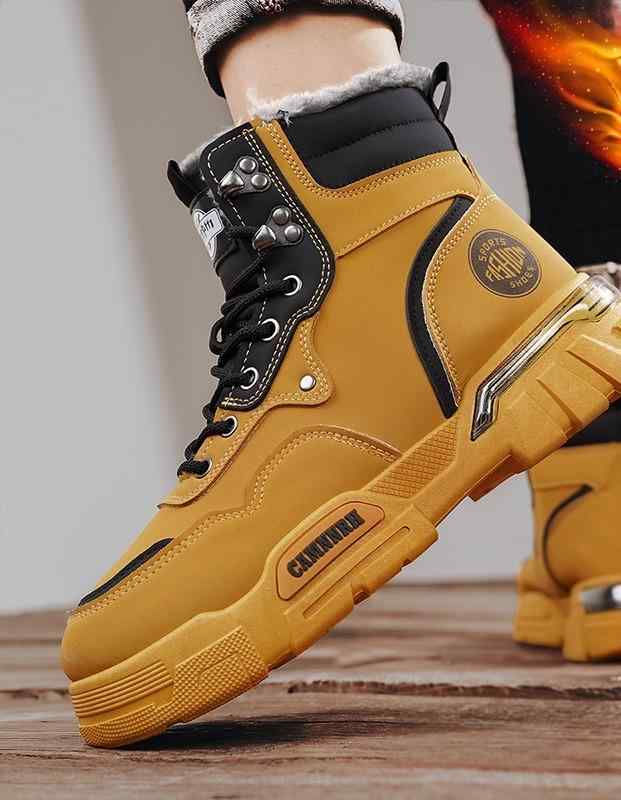 メンズ ファッション 秋 冬 かっこいい オシャレ モテ 男性用 紳士靴 シューズ 韓国 シンプル 大人 スノーブーツ メンズ 冬 暖かい 綿靴 アウトドア オール イン ワン 防寒 ブーツ