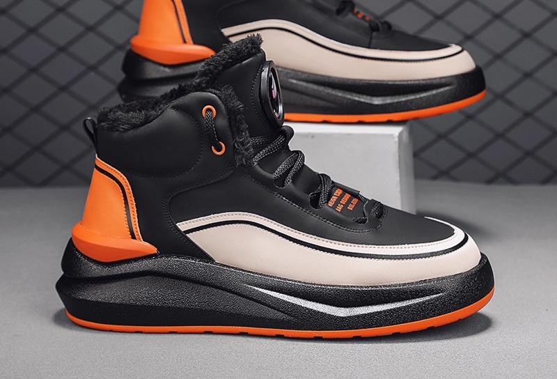 メンズ ファッション 秋 冬 かっこいい オシャレ モテ 男性用 紳士靴 シューズ 韓国 シンプル 大人 冬用の 男性用 ハイ カット スノーブーツ 保温性 厚手 男性用 大きい 綿靴 屋外 防寒 スポーツ シューズ