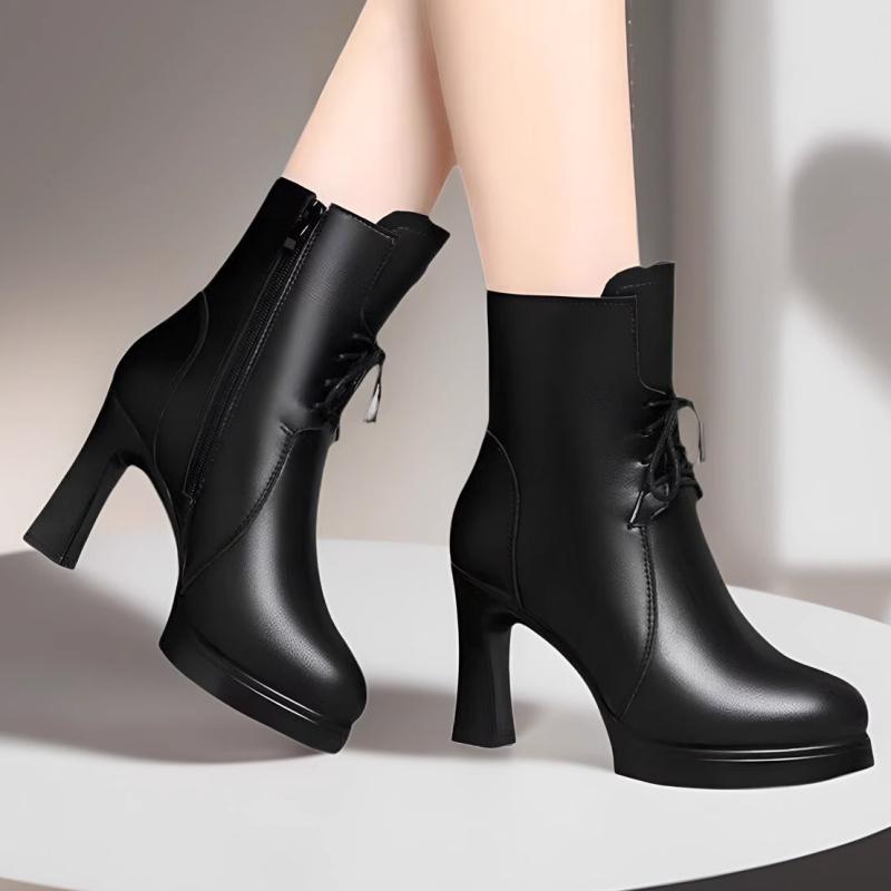 女性 韓国 おすすめ 秋　冬 レディース ファッション かわいい おしゃれ シンプル 靴 ブーツ ヒール シ..