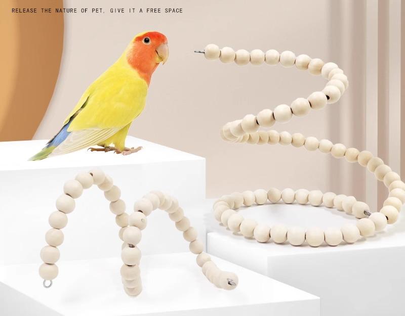 ペット用品 おすすめ 小動物 おしゃれ かわいい 鳥 インコ オウム 文鳥 ヨウム おもちゃ 回転 クライミング 運動 木製 シンプル ボール 階段 し