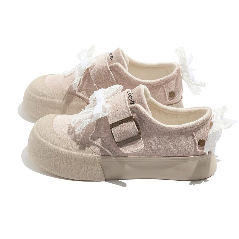 女性 韓国 おすすめ 秋冬 レディース ファッション かわいい おしゃれ シンプル 靴 裏起毛 厚底 カジュアル 暖かい リボン レース 星 犬 ガーリー 個性的