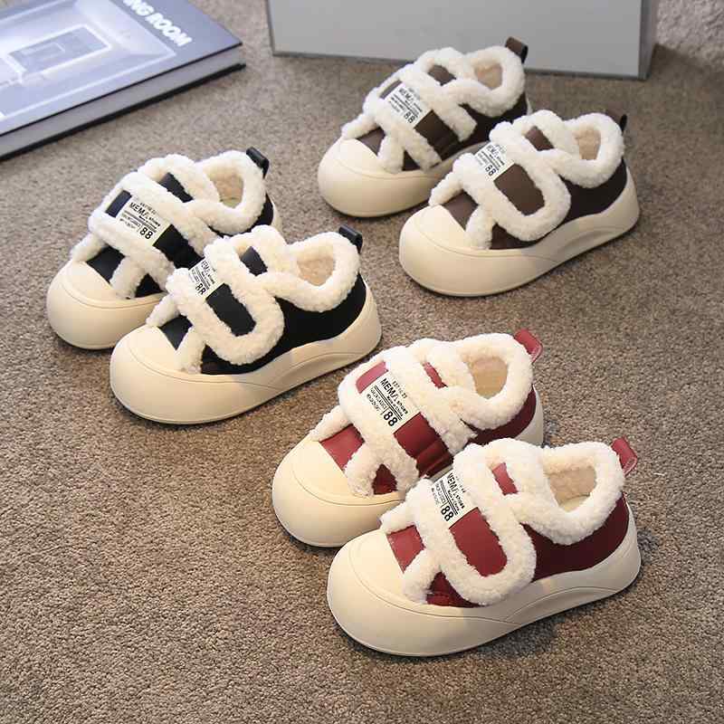 キッズ ファッション 秋冬 かわいい おしゃれ 韓国 子供 女の子 男の子 かっこいい 靴 シューズ ベルベ..
