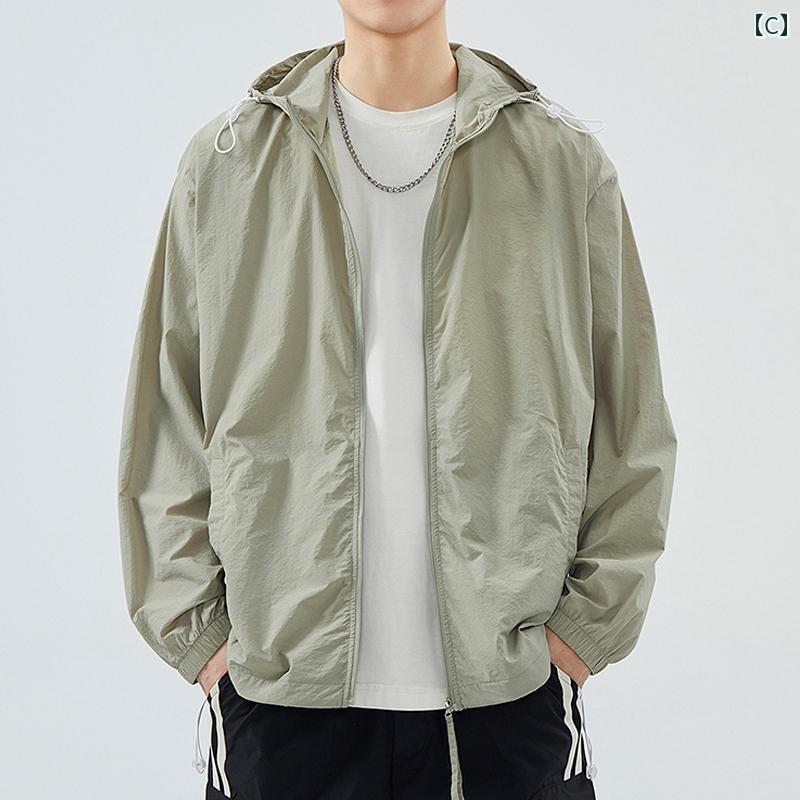 メンズ ファッション 春夏 秋冬 かっこいい オシャレ モテ 男性用 紳士服 服 韓国 シンプル 大人 夏 薄手 日焼け防止 服 メンズ レディース 紫外線 防止 ジャケット 屋外 釣り 日焼け防止 服
