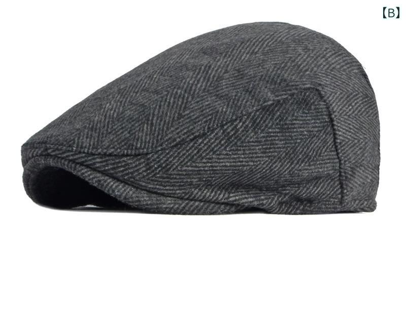 帽子 メンズ 英国 レトロ ベレー 帽 春秋 薄手 ウール ピーク キャップ 文学的 カジュアル プログレッシブ ハット メンズ ハット
