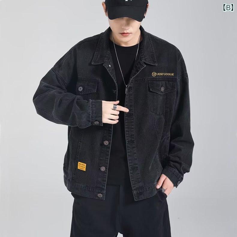 メンズ ファッション 春夏 秋冬 かっこいい オシャレ モテ 男性用 紳士服 服 韓国 シンプル 大人 デニムジャケット メンズ 春秋 韓国 マン 大きいサイズ ゆったり カジュアル アメカジ ワークジャケット