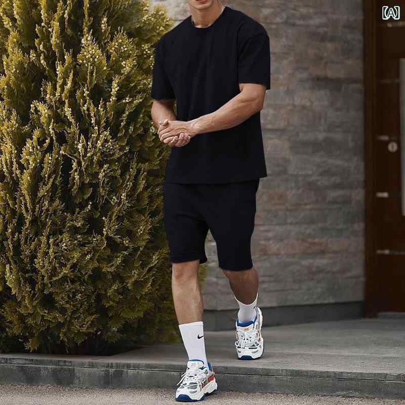 メンズ ファッション 春夏 秋冬 かっこいい オシャレ モテ 男性用 紳士服 服 韓国 シンプル 大人 夏 メンズカジュアル 大きいサイズ 半袖 ショート パンツ スーツ スポーツ ツーピース メンズスーツ