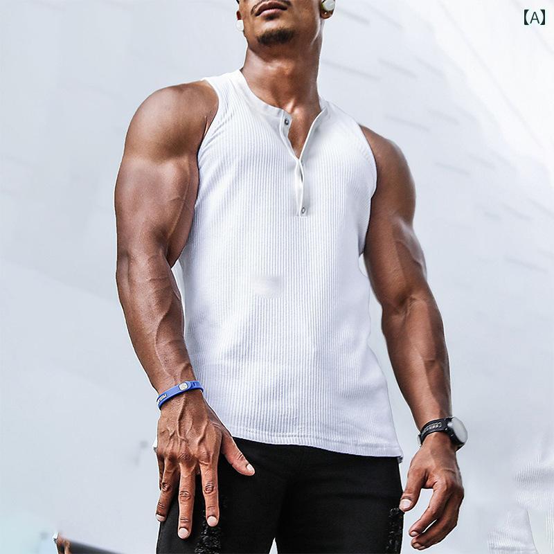 メンズ ファッション 春夏 秋冬 かっこいい オシャレ モテ 男性用 紳士服 服 韓国 シンプル 大人 メンズ 夏 スポーツ カジュアル ストレッチ T シャツ ラウンドネックノースリーブ 無地 ベスト メンズ ベスト