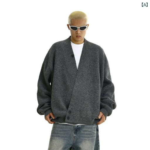 メンズ ファッション 春夏 秋 冬 かっこいい オシャレ モテ 男性用 紳士服 服 韓国 シンプル 大人 アメリカン レトロ 不規則 Vネック セーター ニットカーディガン 男女 秋 冬 ゆったり カジュアル ジャケット メンズ ファッション 春夏 秋 冬 かっこいい オシャレ モテ 男性用 紳士服 服 韓国 シンプル 大人 アメリカン レトロ 不規則 Vネック セーター ニットカーディガン 男女 秋 冬 ゆったり カジュアル ジャケット