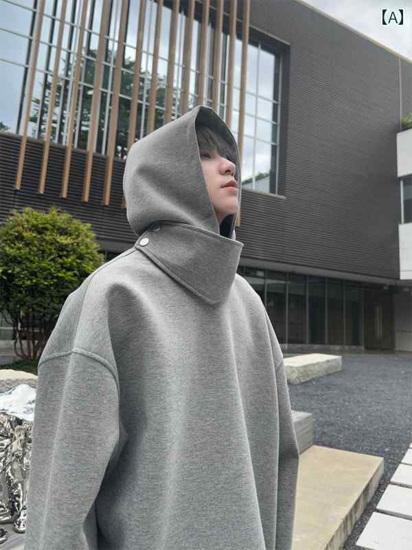 メンズ ファッション 春夏 秋冬 かっこいい オシャレ モテ 男性用 紳士 韓国 シンプル 大人 スタンドカラー エア レイヤー コットン プルオーバー セーター ジャケット メンズ 無地 ゆったり カジュアル トップス