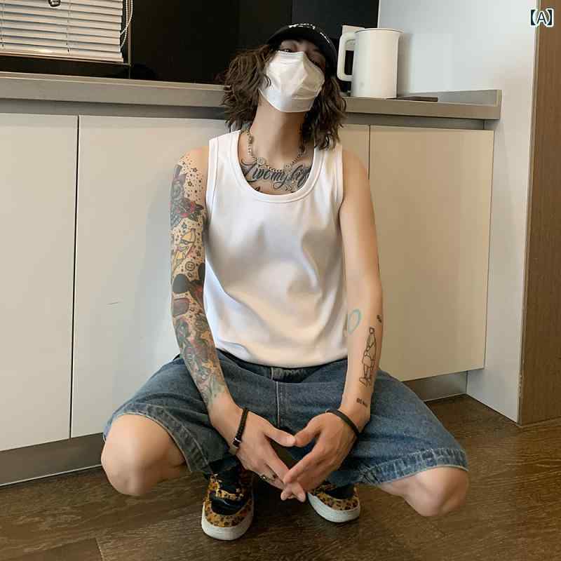 Rakuten - メンズ ファッション 春夏 秋冬 かっこいい オシャレ モテ 男性用 紳士服 服 韓国 シンプル 大人 アメリカン トリート ベト 白 ベト メンズ 夏 シャツ カジュアル ポーツフィットネ ノーリー T シャツ
