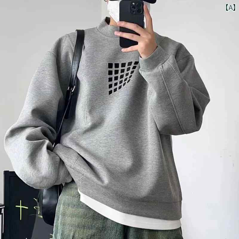 樂天商城 - メンズ ファッション 春夏 秋冬 かっこいい オシャレ モテ 男性用 紳士服 服 韓国 シンプル 大人 アメリカン エア プリント ウンドネッ ウェットシャツ 秋冬 メンズ カジュアル カップル トップ