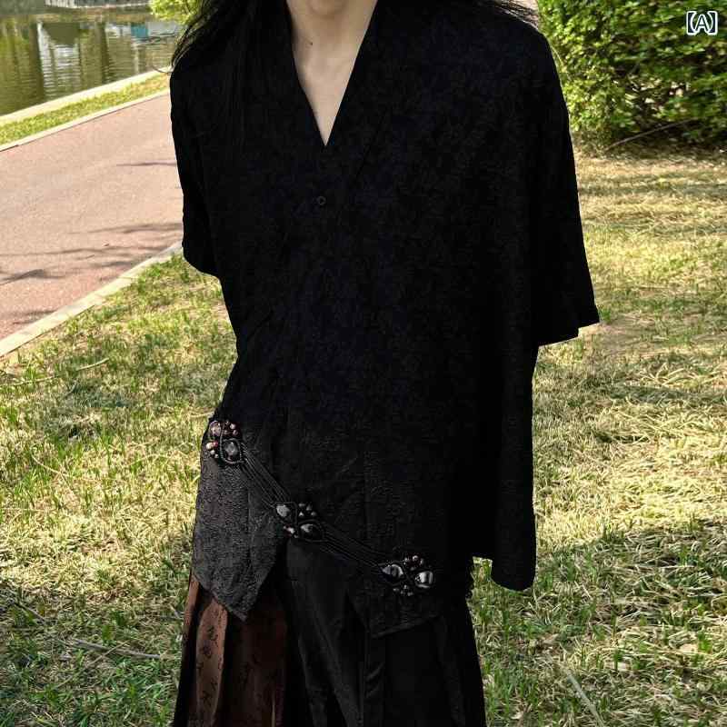 メンズ ファッション 春夏 秋冬 かっこいい オシャレ モテ 男性用 紳士服 服 韓国 シンプル 大人 花 レ..