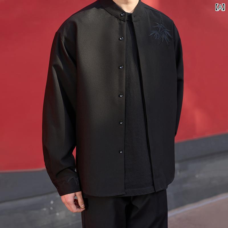 Rakuten - メンズ ファッション 春夏 秋冬 かっこいい オシャレ モテ 男性用 紳士服 服 韓国 シンプル 大人 タンドカー シャツ メンズ 長袖 春夏 カジュアル シャツ ジャケット