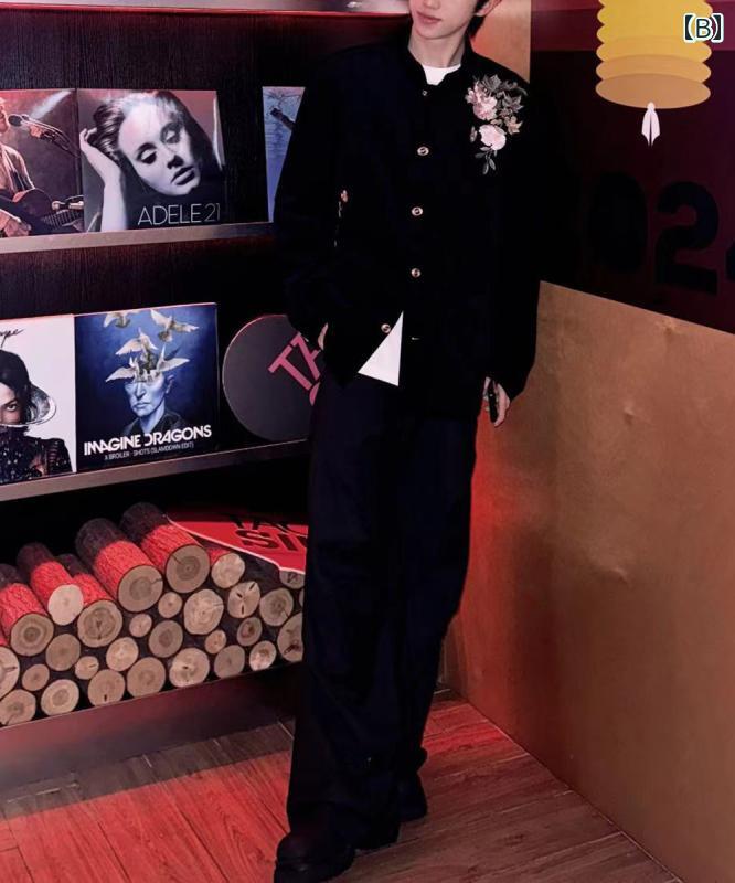 メンズ ファッション 春夏 秋冬 かっこいい オシャレ モテ 男性用 紳士服 服 韓国 シンプル 大人 民族風 牡丹 蝶 タンドカー ーツ ジャケット メンズ 春秋 ーツ 高級 ーツ