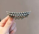 レディース ファッション 女性 かわいい おしゃれ 韓国 高級 ギフト プレゼント アクセサリー ジュエリー 髪飾り ヘア クリップ ラインストーン キラキラ ...